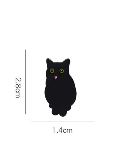 1pc Aluminum Alloy Black Owl Enamel Brooch, Bag Accessory, Valentine's Gift, Fashion Versatile, Suitable For Teenagers, Women, College Students, Teachers, Office Ladies, Newlyweds, Can Be Used As Gift