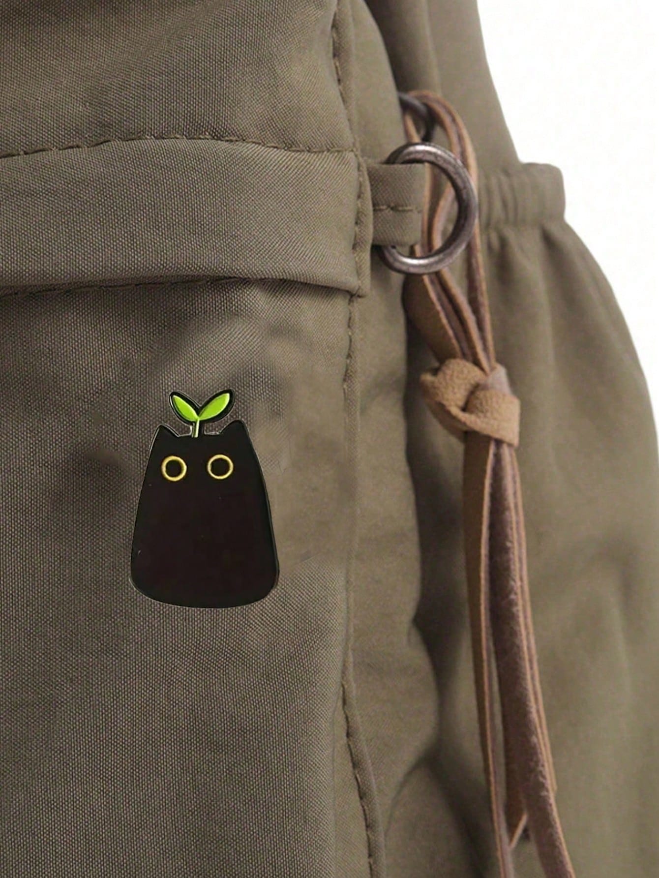 1pc Aluminum Alloy Black Owl Enamel Brooch, Bag Accessory, Valentine's Gift, Fashion Versatile, Suitable For Teenagers, Women, College Students, Teachers, Office Ladies, Newlyweds, Can Be Used As Gift