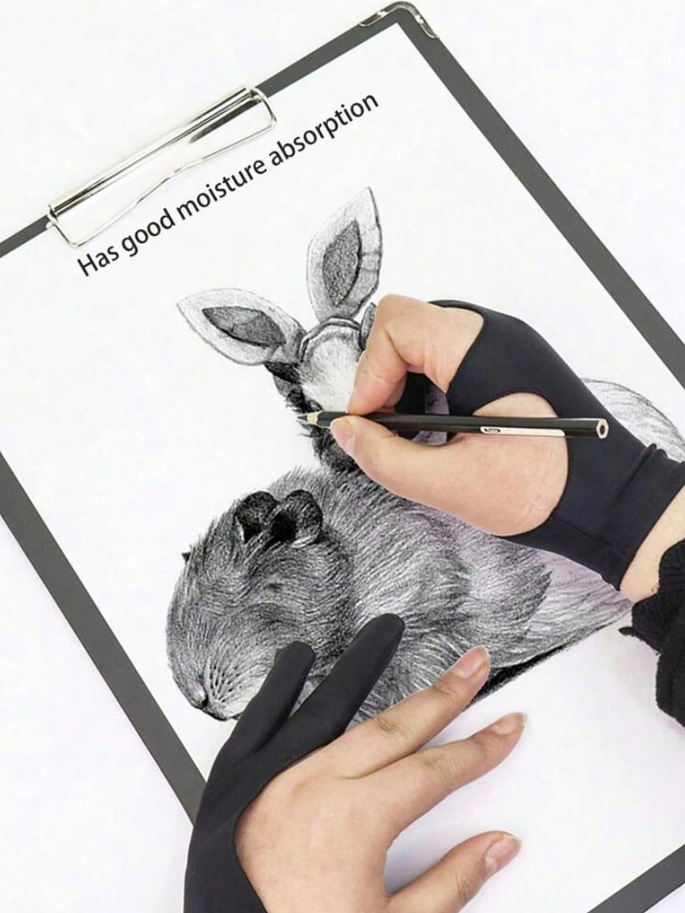 1pc Anti-Stain Coating Glove, Prevents Abrasions, Sweating And Dirt, Suitable For Both Men And Women, Used For Painting And Sketching Back To School