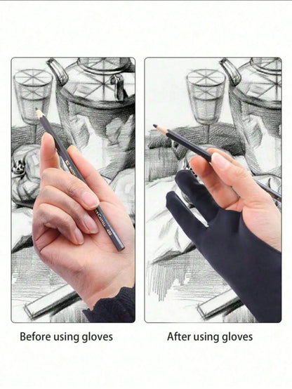 1pc Anti-Stain Coating Glove, Prevents Abrasions, Sweating And Dirt, Suitable For Both Men And Women, Used For Painting And Sketching Back To School