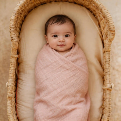 1pc Baby Swaddle Blanket, Breathable And Skin-Friendly For Newborn Boys And Girls, Essential Gift And Maternity Checklist Item