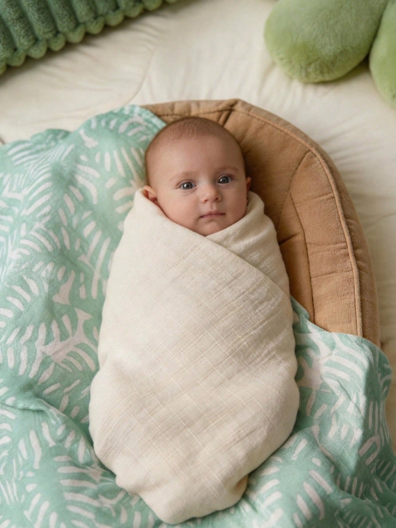 1pc Baby Swaddle Blanket, Breathable And Skin-Friendly For Newborn Boys And Girls, Essential Gift And Maternity Checklist Item