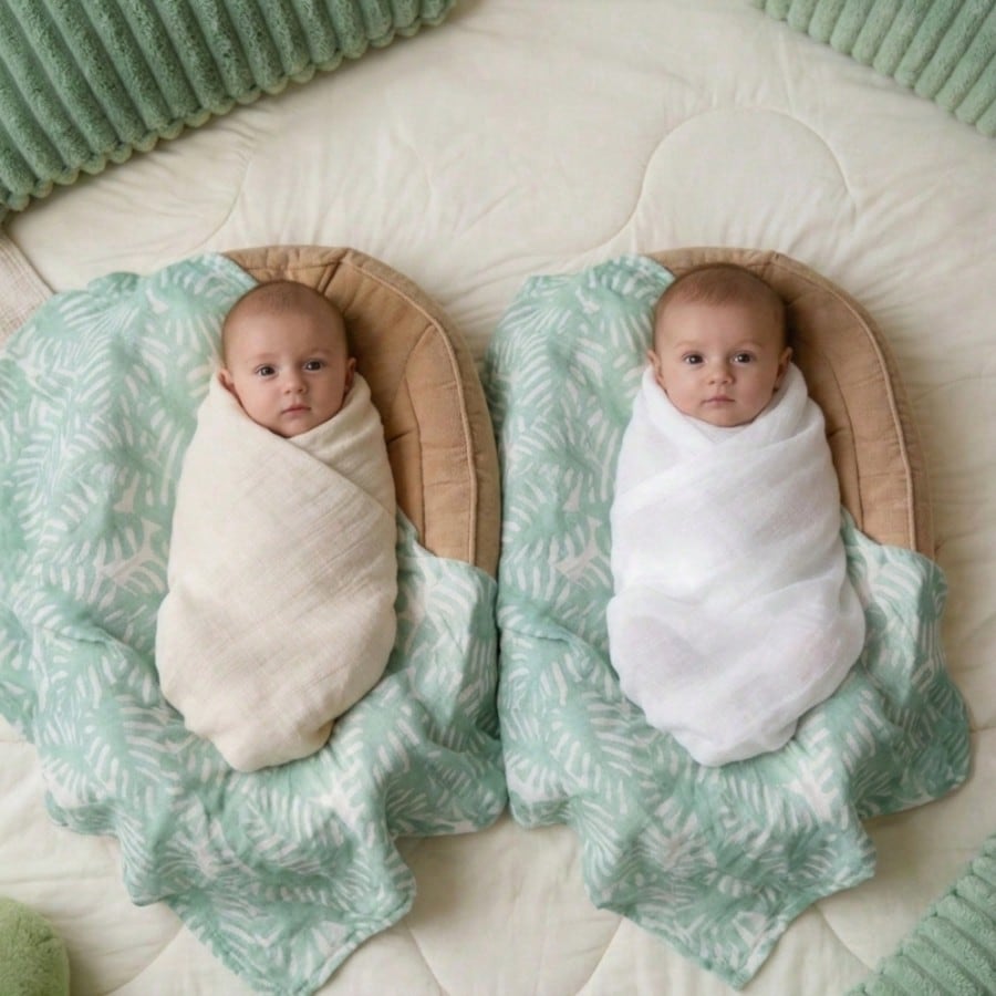 1pc Baby Swaddle Blanket, Breathable And Skin-Friendly For Newborn Boys And Girls, Essential Gift And Maternity Checklist Item