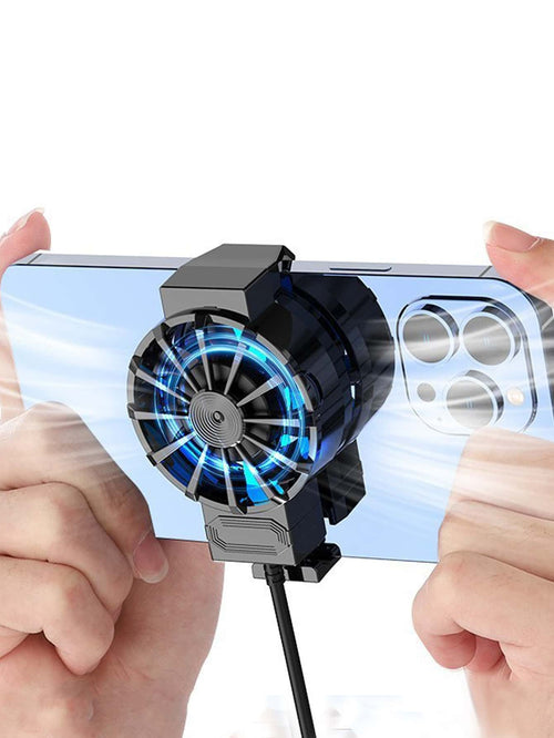 1pc Back Clip Usb Cooling Fan With Heat Sink For Mobile Phone Gaming And Live Streaming For Mute Game E-Sports Gaming Accessories, Phone Cooler