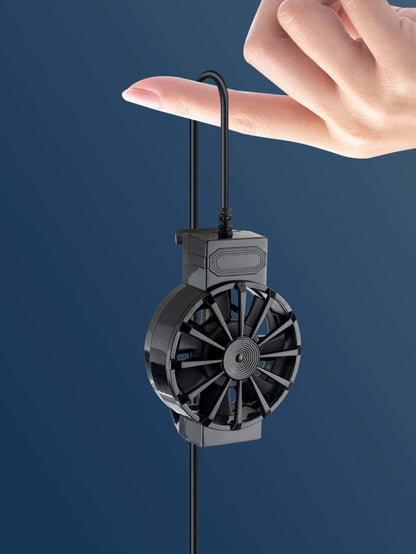1pc Back Clip Usb Cooling Fan With Heat Sink For Mobile Phone Gaming And Live Streaming For Mute Game E-Sports Gaming Accessories, Phone Cooler