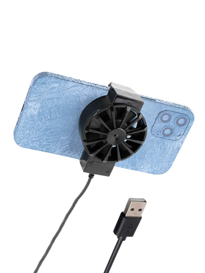 1pc Back Clip Usb Cooling Fan With Heat Sink For Mobile Phone Gaming And Live Streaming For Mute Game E-Sports Gaming Accessories, Phone Cooler
