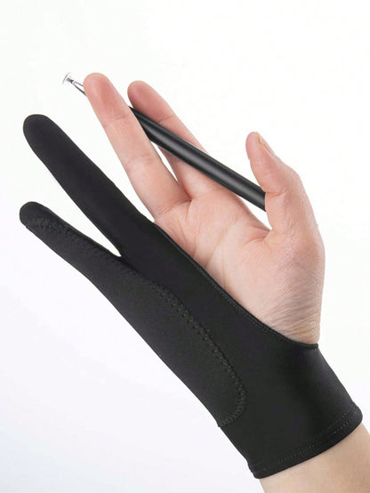 1Pc Black 3-Layer Painting Gloves, Spray Paint Fingerless Gloves, Art Tool DIY Gloves, Suitable For Art Creation Teaching, Artists, Students, Painting, Sketching Gloves, 4 Styles And Sizes, Suitable F
