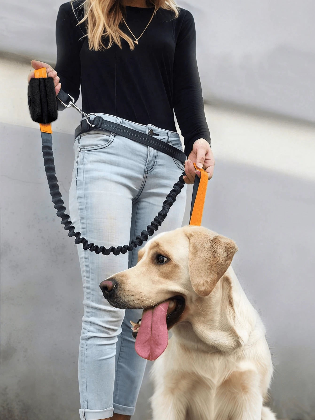 1Pc Black Dog Poop Bag Dispenser With Keychain, Portable Outdoor Pet Waste Bag Holder, Lightweight Dog Poop Pouch Carrier For Walking Hiking Travel