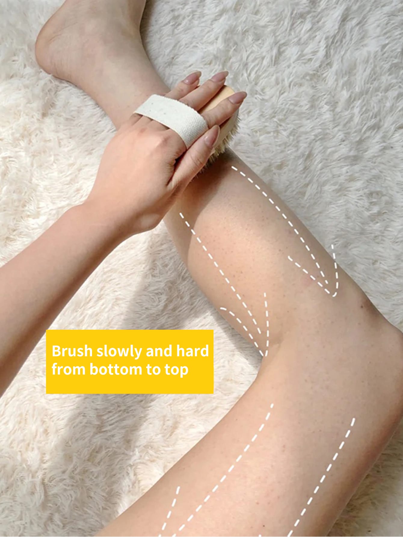 1pc Body Exfoliating Bath Brush With Elastic Strap, Soft Bath Body Massage Scrubber For Shower,Bag,Organizer,Storage,Hair Clips