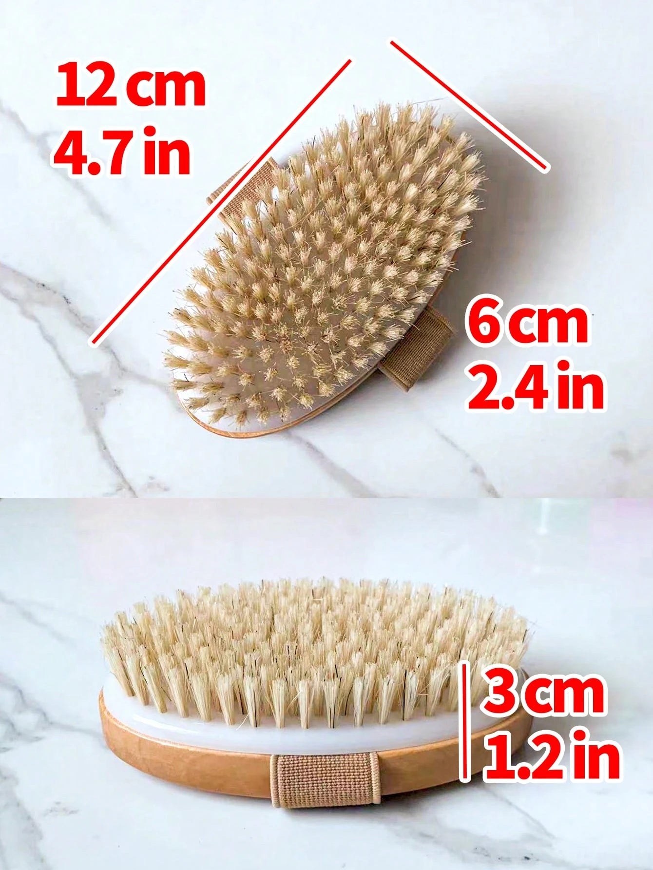 1pc Body Exfoliating Bath Brush With Elastic Strap, Soft Bath Body Massage Scrubber For Shower,Bag,Organizer,Storage,Hair Clips