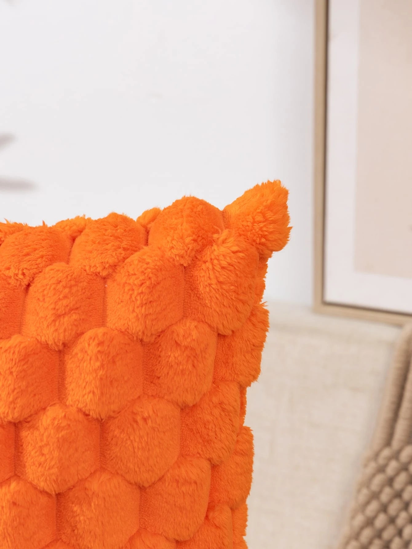 1pc Bohemian Style Square Cushion Cover With Turtle Pattern, Made Of Plush, Suitable For Both Indoor And Outdoor Use In All Seasons, Perfect For Living Room And Bedroom.
