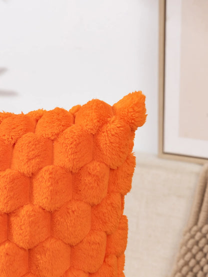 1pc Bohemian Style Square Cushion Cover With Turtle Pattern, Made Of Plush, Suitable For Both Indoor And Outdoor Use In All Seasons, Perfect For Living Room And Bedroom.
