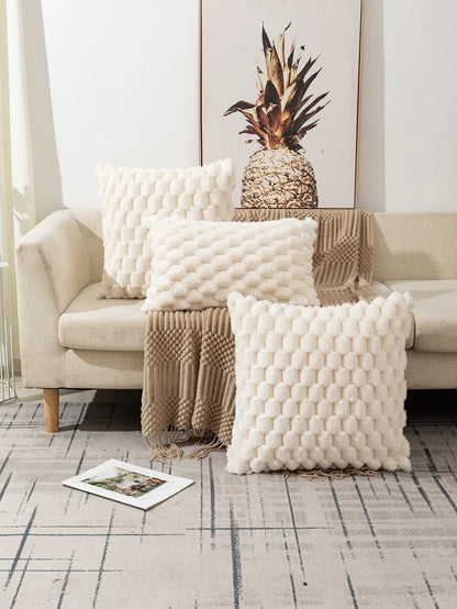 1pc Bohemian Style Square Cushion Cover With Turtle Pattern, Made Of Plush, Suitable For Both Indoor And Outdoor Use In All Seasons, Perfect For Living Room And Bedroom.