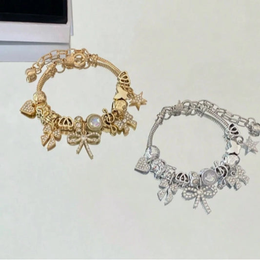 1pc Bow Heart Fashion Elegant Cute Teen Bracelet