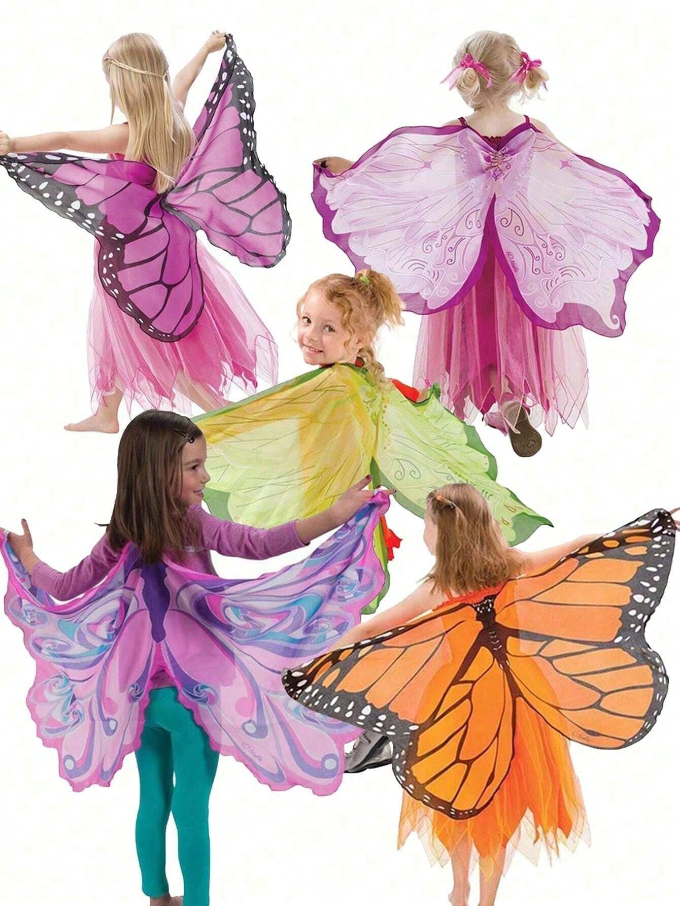 1pc Butterfly Cape, Angel Butterfly Wings, Party Costume, Children's Stage Performance, Suitable For Children And Teens Holiday Costume Prop