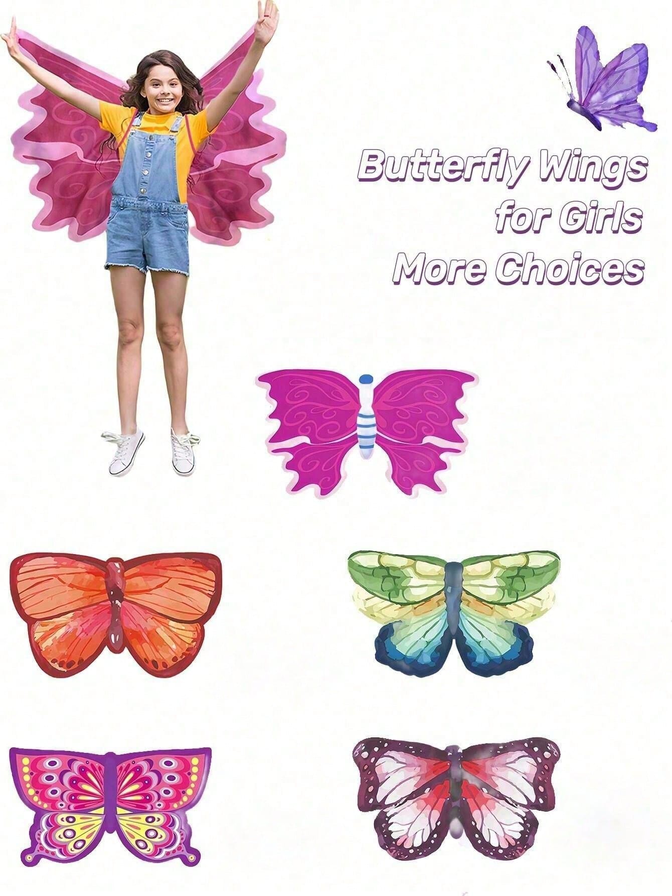 1pc Butterfly Cape, Angel Butterfly Wings, Party Costume, Children's Stage Performance, Suitable For Children And Teens Holiday Costume Prop