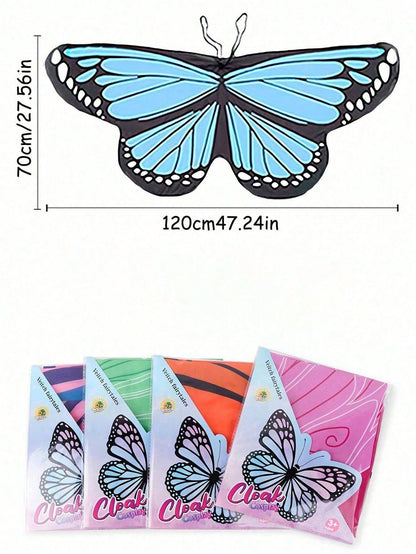 1pc Butterfly Cape, Angel Butterfly Wings, Party Costume, Children's Stage Performance, Suitable For Children And Teens Holiday Costume Prop
