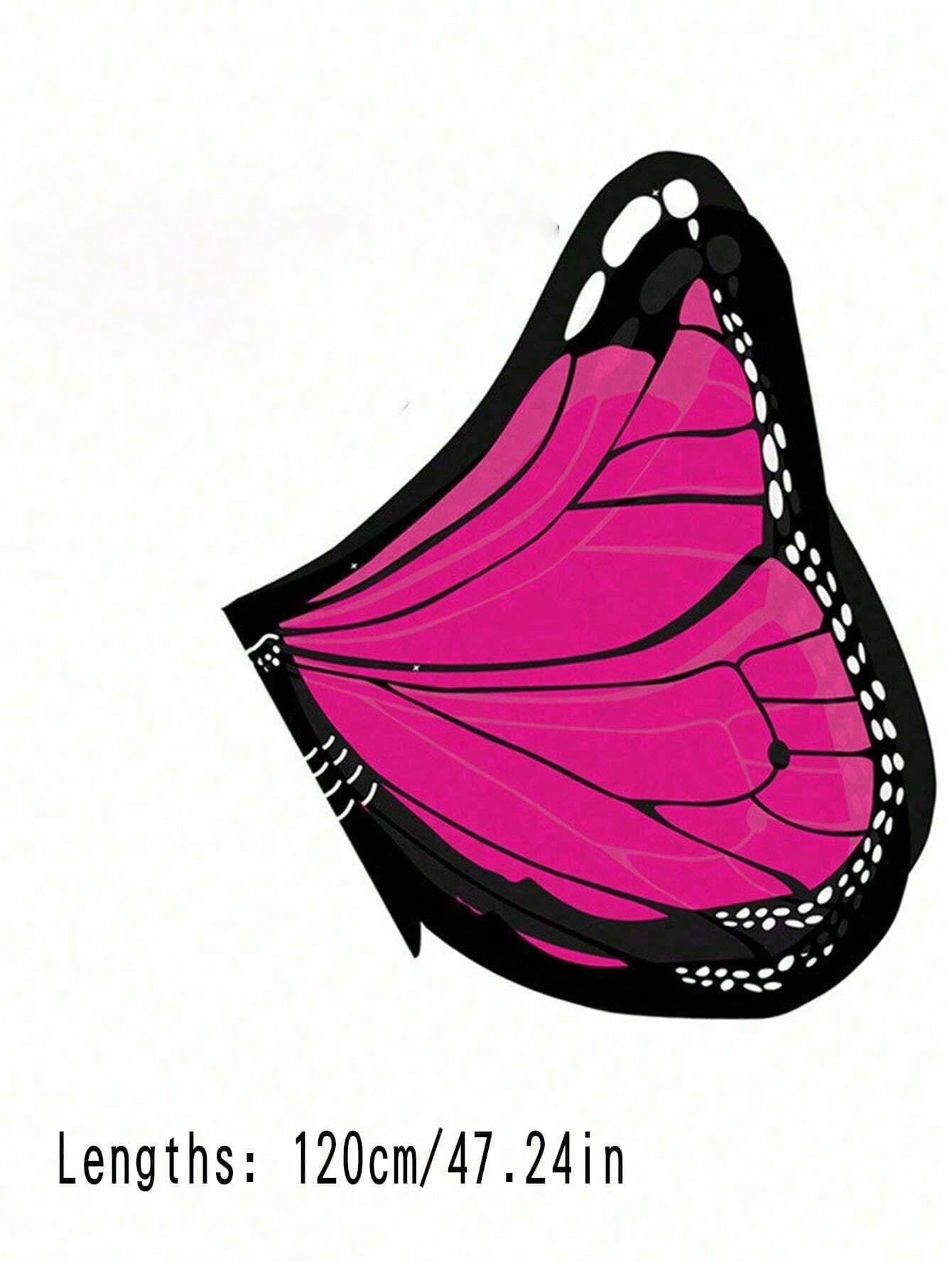 1pc Butterfly Cape, Angel Butterfly Wings, Party Costume, Children's Stage Performance, Suitable For Children And Teens Holiday Costume Prop