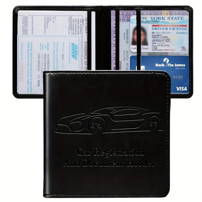 1pc Car Driver'S License Holder, Portable Multifunctional Document Pouch, Coin Purse, Card Holder, Unisex 11K+ Sold Sourced From Chisheng Home Furnishing Bouti
