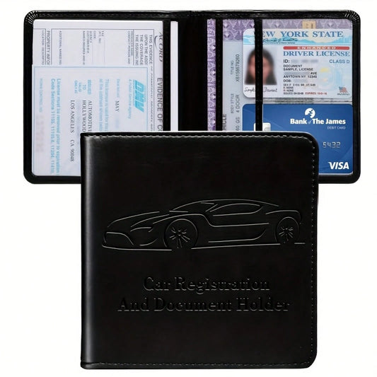 1pc Car Driver'S License Holder, Portable Multifunctional Document Pouch, Coin Purse, Card Holder, Unisex 11K+ Sold Sourced From Chisheng Home Furnishing Bouti