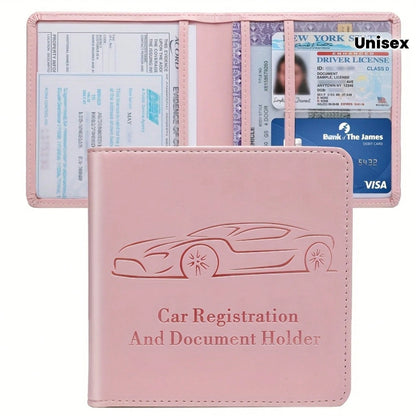1pc Car Driver'S License Holder, Portable Multifunctional Document Pouch, Coin Purse, Card Holder, Unisex 11K+ Sold Sourced From Chisheng Home Furnishing Bouti