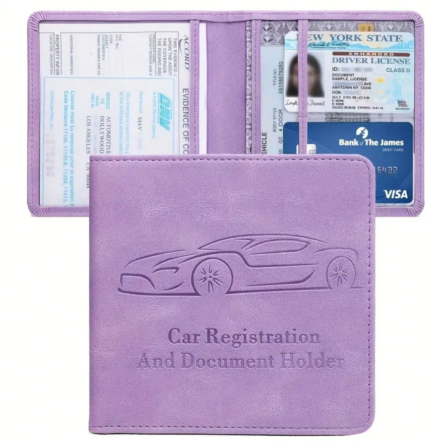 1pc Car Driver'S License Holder, Portable Multifunctional Document Pouch, Coin Purse, Card Holder, Unisex 11K+ Sold Sourced From Chisheng Home Furnishing Bouti