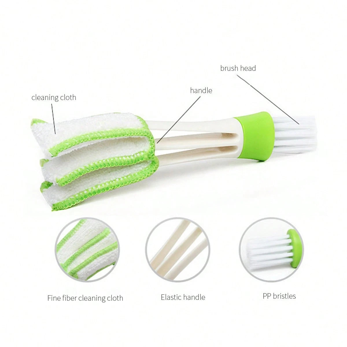 1pc Car Interior Cleaning Brush With Soft Bristles For Cleaning Dust And Debris In Small Gaps And Vents, Versatile Car Cleaning Tool For Dashboard And Air Vent, Automotive Detailing Brush