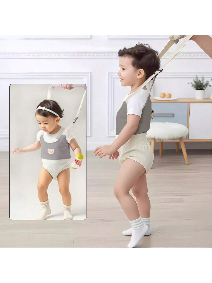 1pc Cartoon Baby Walking Safety Harness Leash, Suitable For 6-36 Months Toddlers- Handheld Baby Walker Assistant- Adjustable Infant Learning To Walk Aid- Safety Strap For Standing And Walking Pract