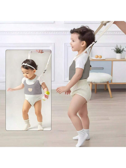 1pc Cartoon Baby Walking Safety Harness Leash, Suitable For 6-36 Months Toddlers- Handheld Baby Walker Assistant- Adjustable Infant Learning To Walk Aid- Safety Strap For Standing And Walking Pract
