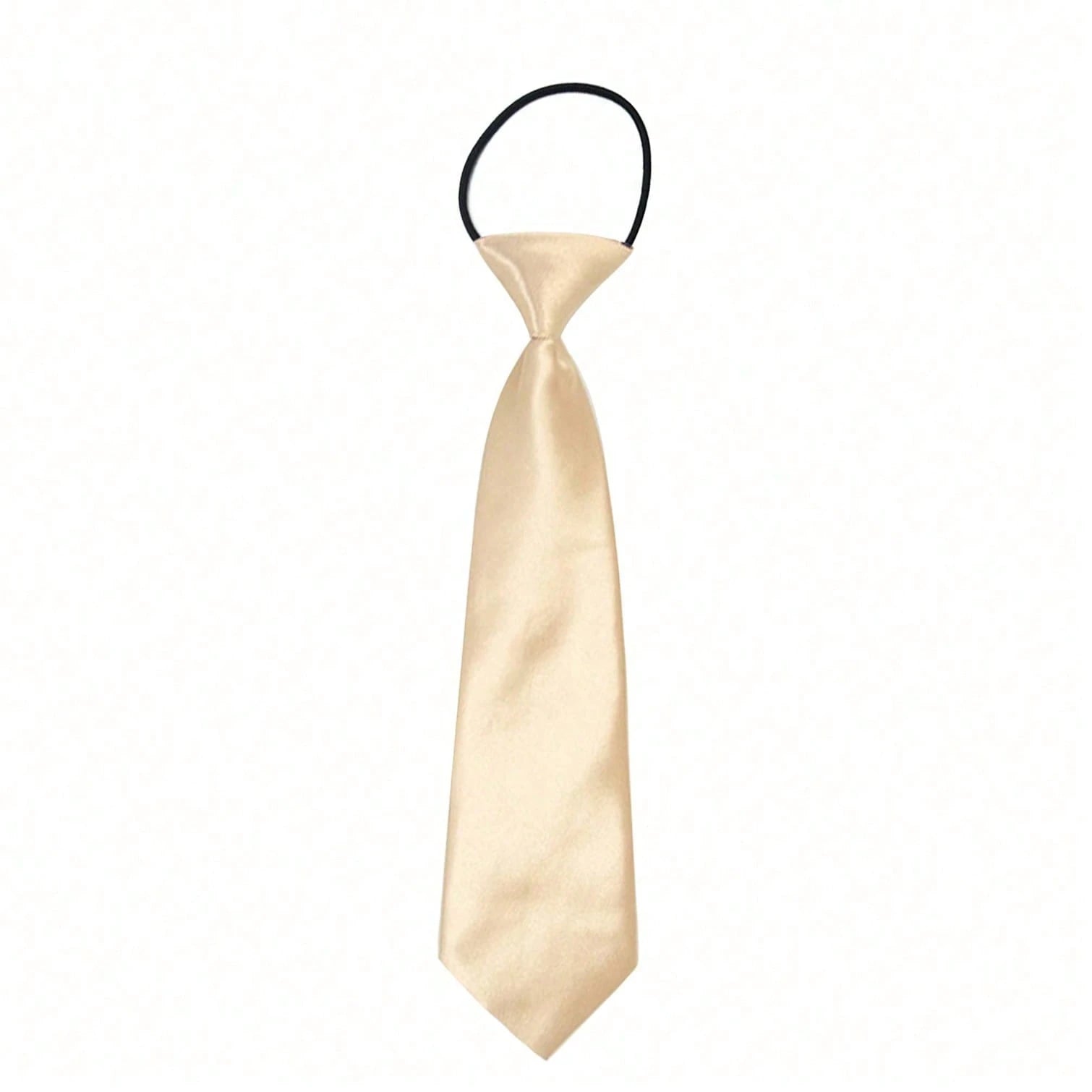 1pc Children's Elastic Tie, Korean Style Solid Color Necktie For School Uniform, Preschool, Student, Boys & Girls, Back To School
