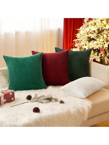 1pc Corduroy Striped Pillowcase