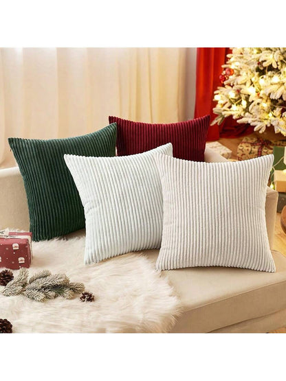 1pc Corduroy Striped Pillowcase