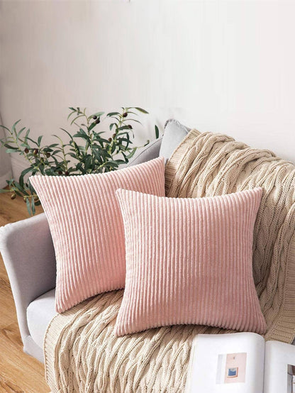 1pc Corduroy Striped Pillowcase