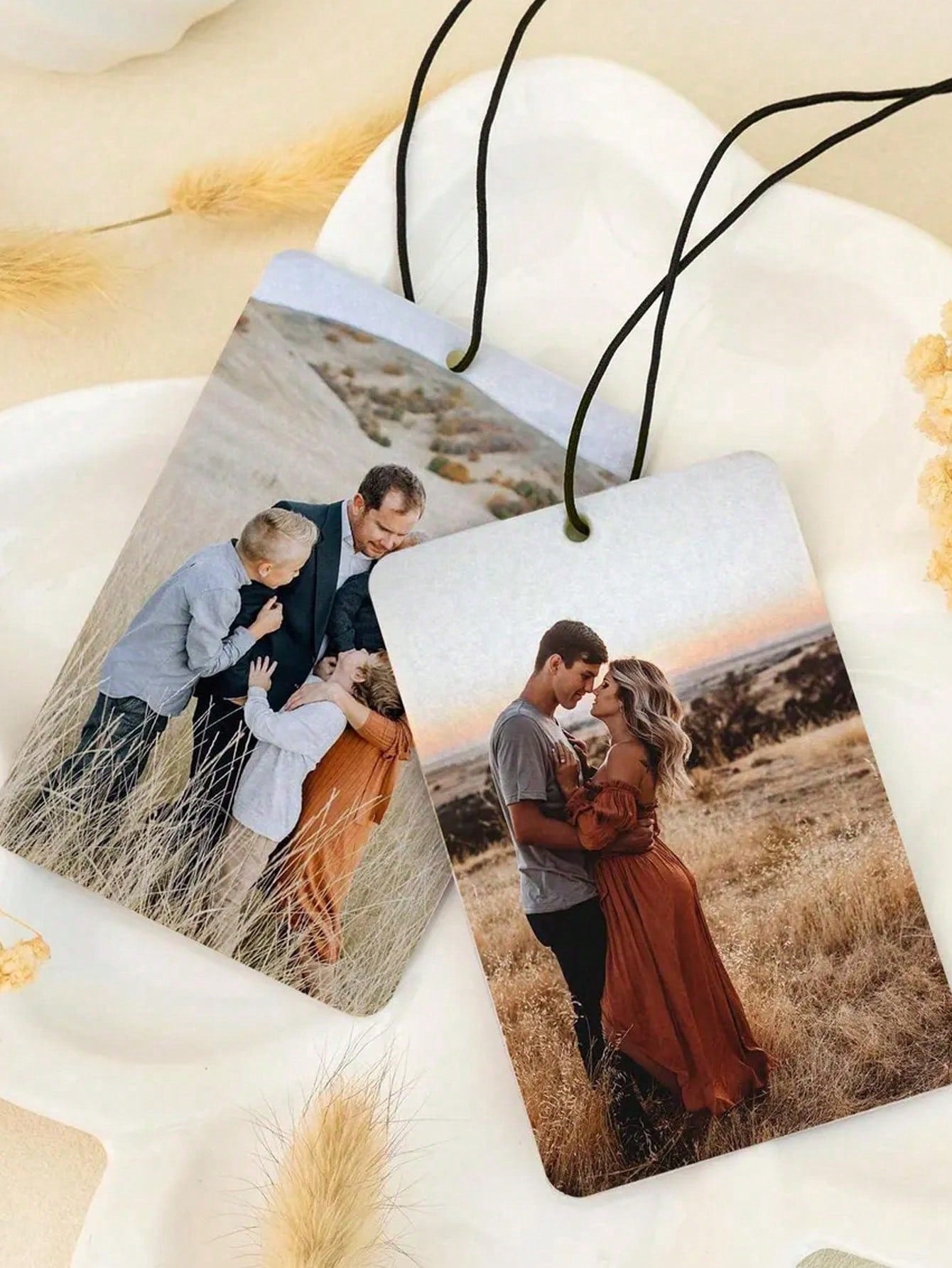 1pc Customized Acrylic Rearview Mirror Hanging Ornament, Suitable For Couples, Personalized Car Hanging Decor, Customized Rearview Mirror Hanging Photo Personalized Car Accessory, Customizable Image P