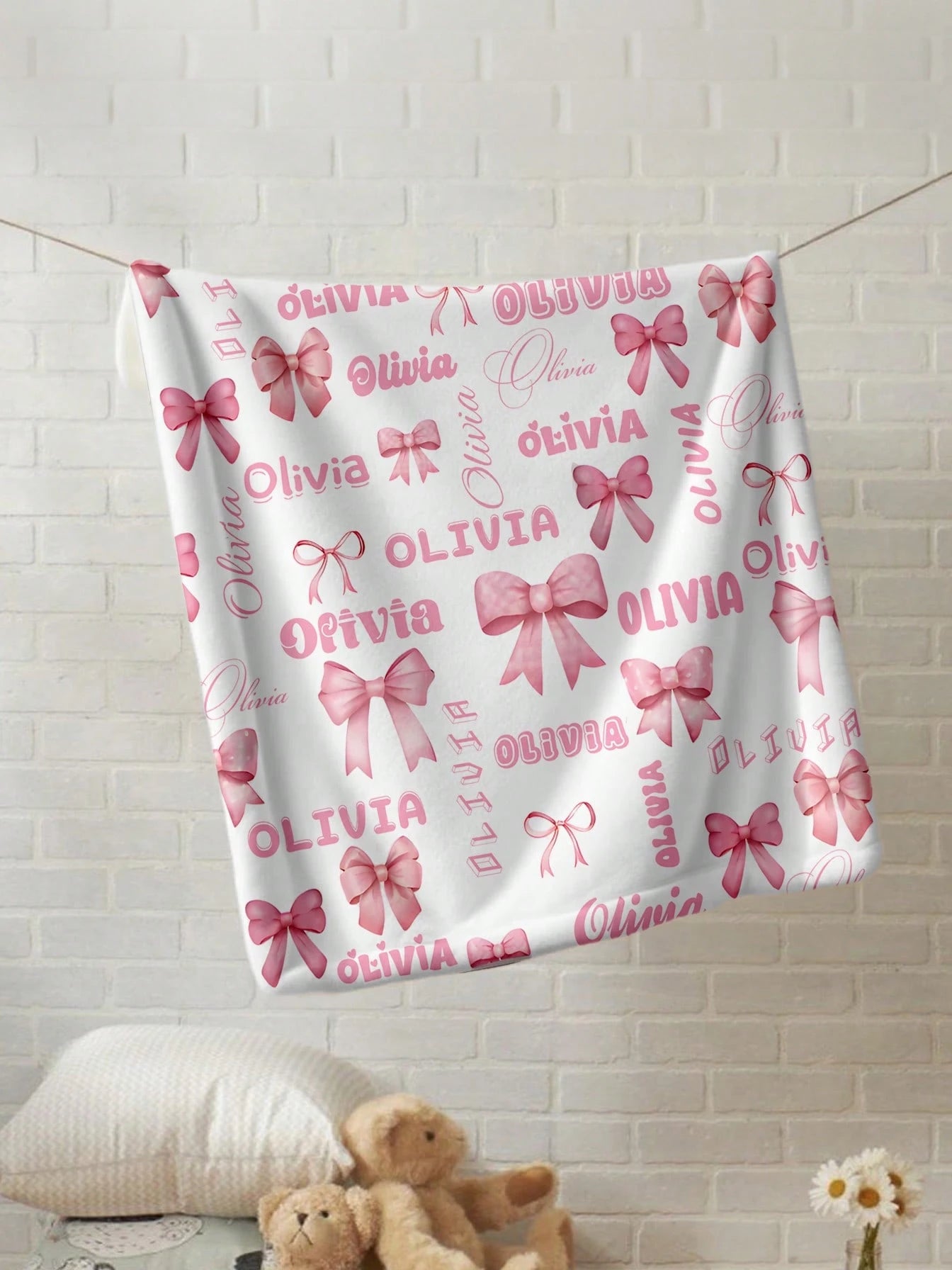 1pc Customized Personalized Blanket, Text Blanket, DIY Blanket, Patterned Blanket, Memorial Blanket. Tapestry Blanket, Photo Portrait Blanket Design, Suitable For Girls, Boys, Adults, Valentine's Day