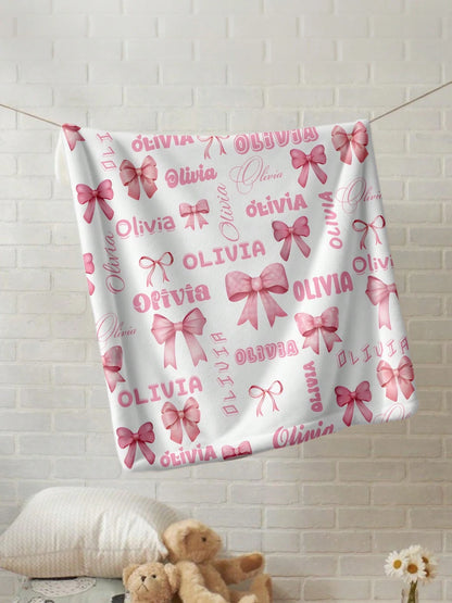 1pc Customized Personalized Blanket, Text Blanket, DIY Blanket, Patterned Blanket, Memorial Blanket. Tapestry Blanket, Photo Portrait Blanket Design, Suitable For Girls, Boys, Adults, Valentine's Day