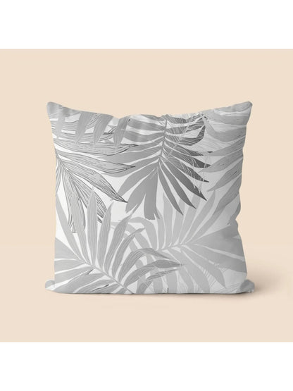 1pc Dandelion Embroidery-Look Throw Pillow Cover, 2D Flat Printing, Wabi-Sabi Natural Floral Home Decor Cushion Cover, Polyester Square Single-Sided Printed Pillow Sham, Machine Washable, Zipper Closu