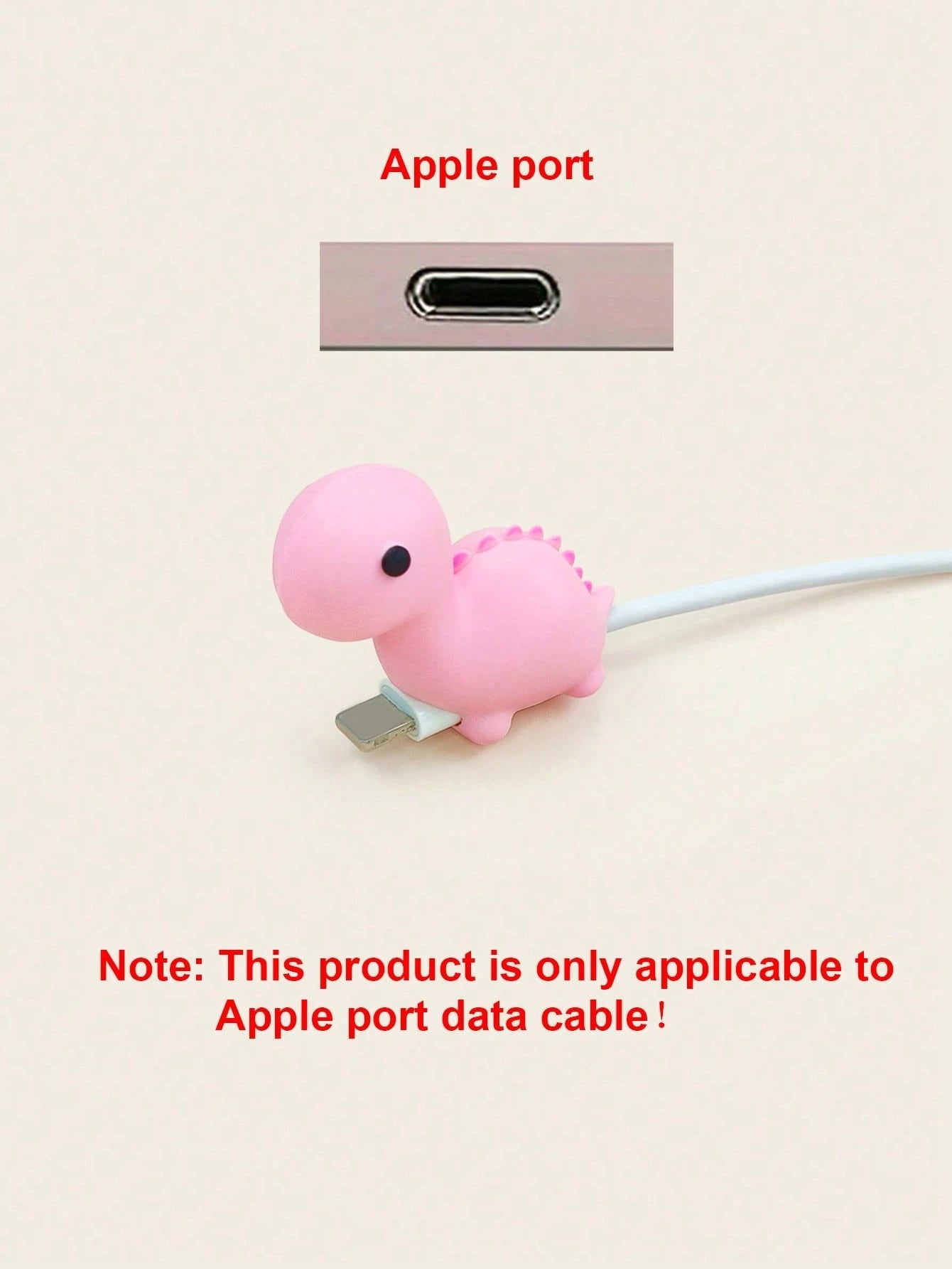 1pc Dinosaur Design Data Cable Protector Charger Protector