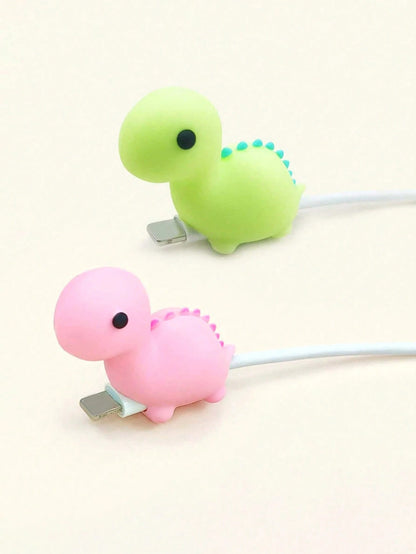 1pc Dinosaur Design Data Cable Protector Charger Protector