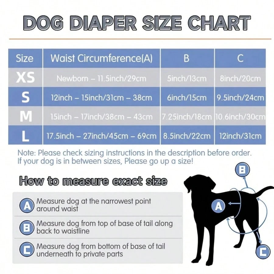 1pc Dog Cloth Diaper