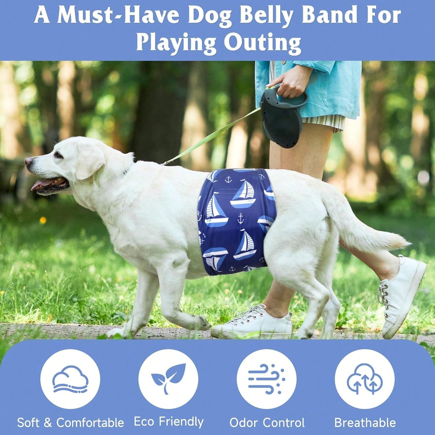1pc Dog Diaper, Elastic Waistband, Pet Sanitary Pants, Super Absorbent Dog Diapers, Pet Supplies, Suitable For Dogs In Heat, Excitement Urination Or Urinary Incontinence, Suitable For Small And Medium
