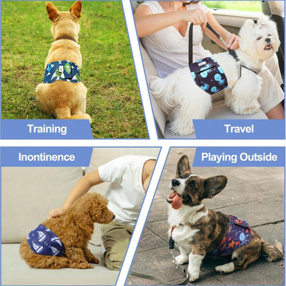 1pc Dog Diaper, Elastic Waistband, Pet Sanitary Pants, Super Absorbent Dog Diapers, Pet Supplies, Suitable For Dogs In Heat, Excitement Urination Or Urinary Incontinence, Suitable For Small And Medium