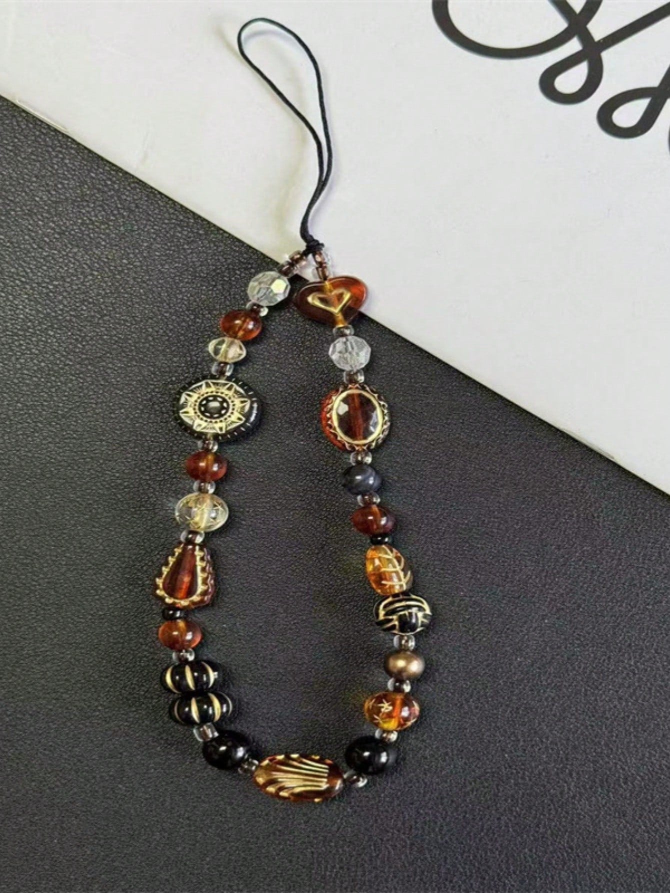 1pc Exotic Lily Flower Phone Lanyard, Fashionable Wrist Decor, Phone Case Chain, Beaded Keychain, Suitable For Outdoor, Travel, Shopping, Great Gift For Mother, Family, Friends, Birthday, Holiday Comp