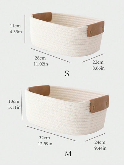 1pc Fabric Storage Basket, Suitable For Organizing Nursery And Gift Shop Toys, Bedding; Coastal Seagrass Woven Storage Basket; Bohemian Style Storage Basket; Natural Mixed Flower Pot, Suitable For Bea