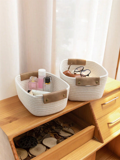 1pc Fabric Storage Basket, Suitable For Organizing Nursery And Gift Shop Toys, Bedding; Coastal Seagrass Woven Storage Basket; Bohemian Style Storage Basket; Natural Mixed Flower Pot, Suitable For Bea