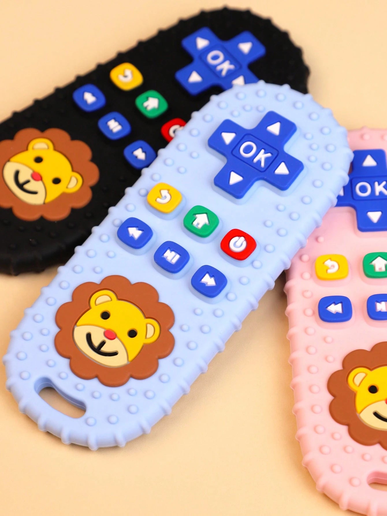 1pc Fake TV Remote Control Teether, Silicone Chewing Toy, Educational Teething Toy For 6-12 Month Infants
