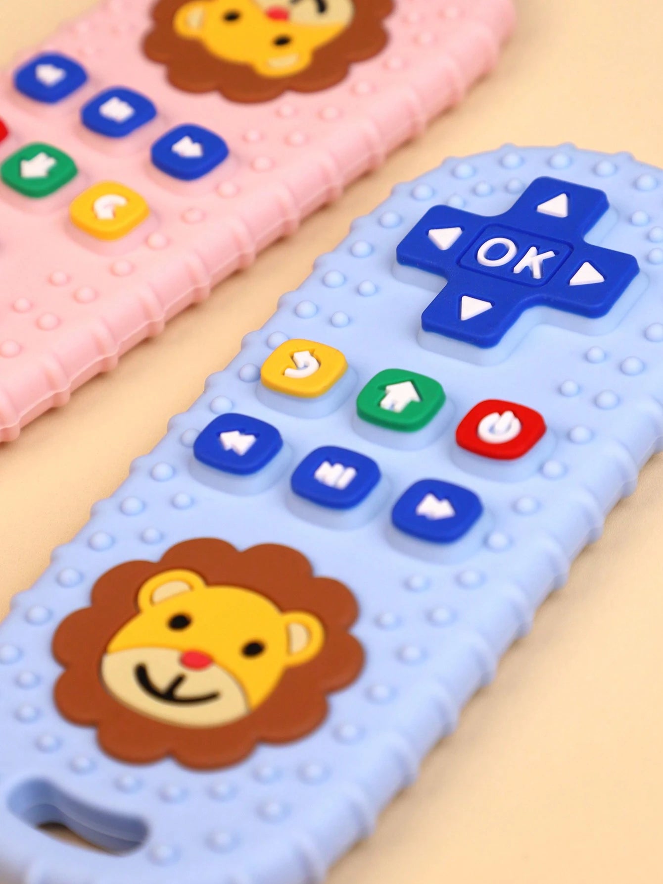 1pc Fake TV Remote Control Teether, Silicone Chewing Toy, Educational Teething Toy For 6-12 Month Infants