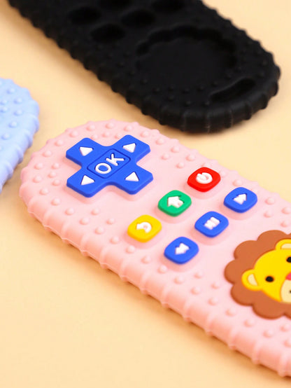 1pc Fake TV Remote Control Teether, Silicone Chewing Toy, Educational Teething Toy For 6-12 Month Infants