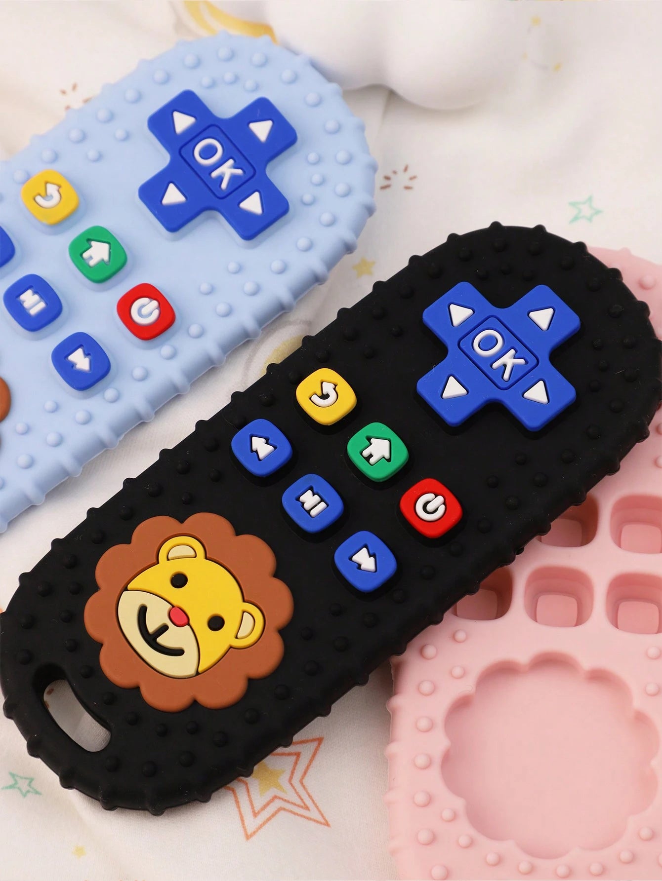 1pc Fake TV Remote Control Teether, Silicone Chewing Toy, Educational Teething Toy For 6-12 Month Infants