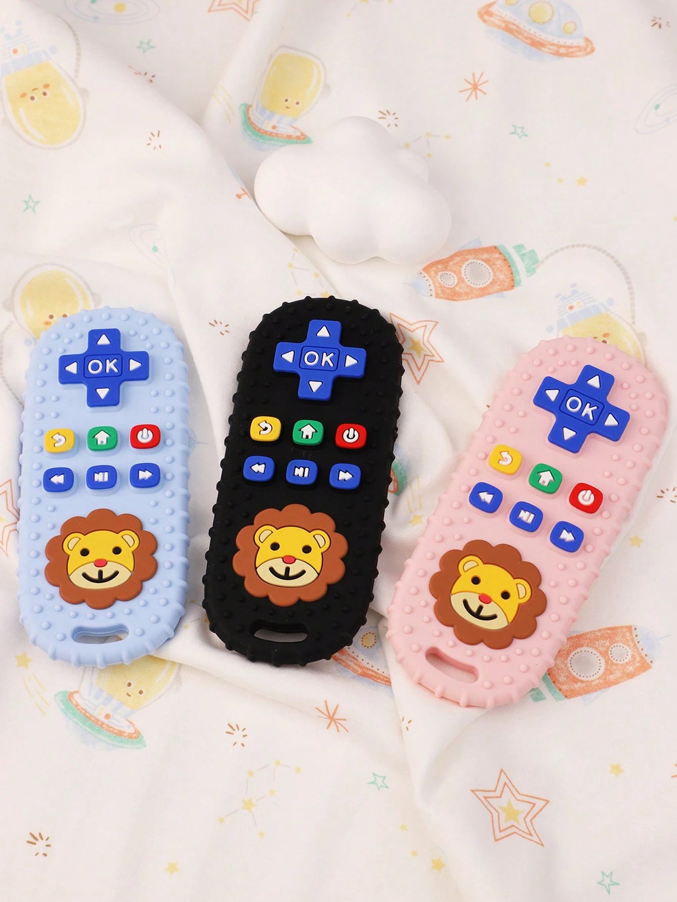 1pc Fake TV Remote Control Teether, Silicone Chewing Toy, Educational Teething Toy For 6-12 Month Infants